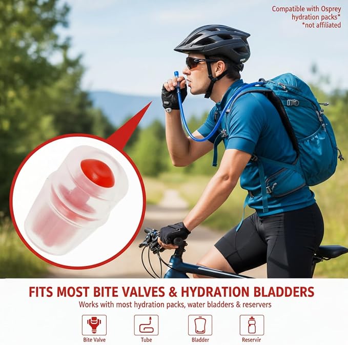 6PCS Silicone Bite Valve Replacement Nozzles, Bite Valve Replacement Sheath - Image 4