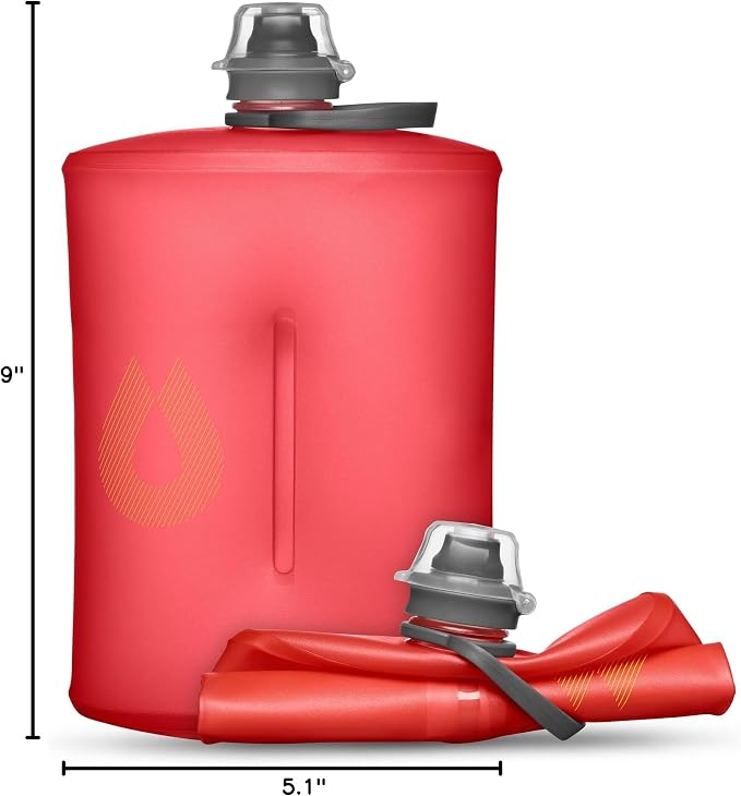 HydraPak Stow Collapsible Water Bottle – 350ml, 1L – Ultralight, Leak-Proof - Image 7