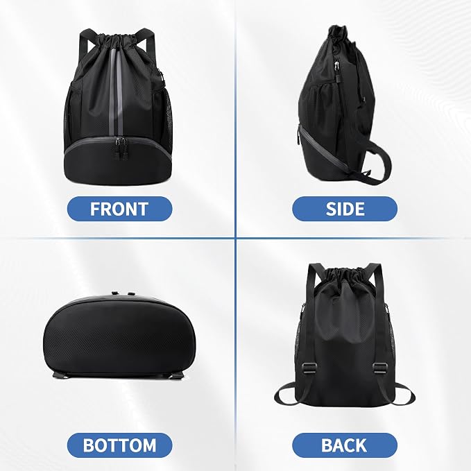 JELUTAR Drawstring Backpack Gym Bag - Image 6