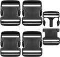 4 Pack 2 Inch Buckle Quick Side Release, Heavy Duty Plastic Side Release Buckles by Unknown