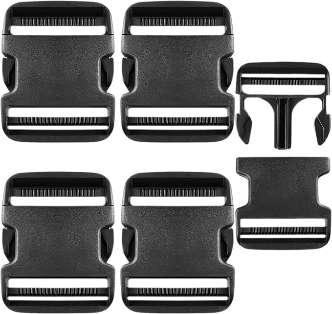 4 Pack 2 Inch Buckle Quick Side Release, Heavy Duty Plastic Side Release Buckles by Unknown
