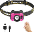 EverBrite 600 Lumen Headlamp, Rechargeable Headlight by EverBrite