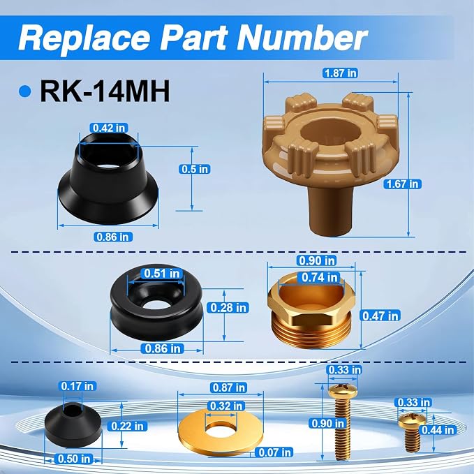 Outside Wall Faucet Repair Kit Compatible - Image 7