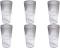 Fine Ribbed 22 oz Durable Acrylic Jumbo Drinking Glasses, Shatter-Resistant and by Unknown