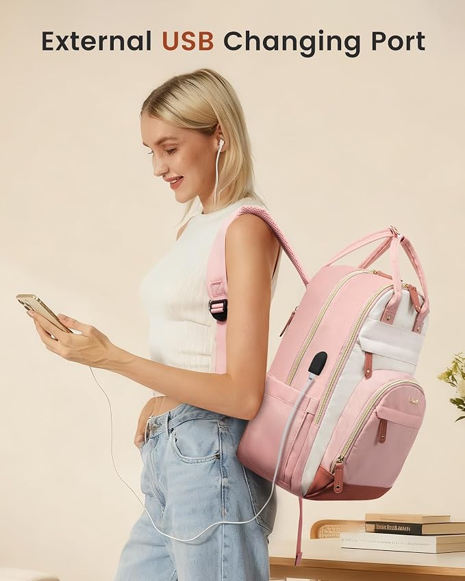 LOVEVOOK Backpack for Women, Laptop Backpack Women, Fits 15.6 Inch Laptop Bag - Image 2