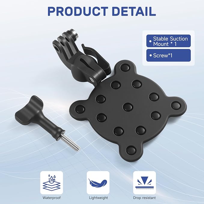 Swimming Pool Mount for Insta360 X5 X4 Air ACE PRO 2 Action Camera Suction Cup - Image 8