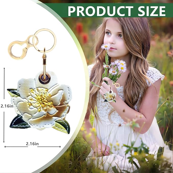 Leather Keychain Holder Case Compatible - Image 2