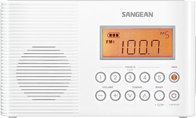 Sangean H201 Shower Radio AM/FM Waterproof, Weather Alert Radio - Image 2
