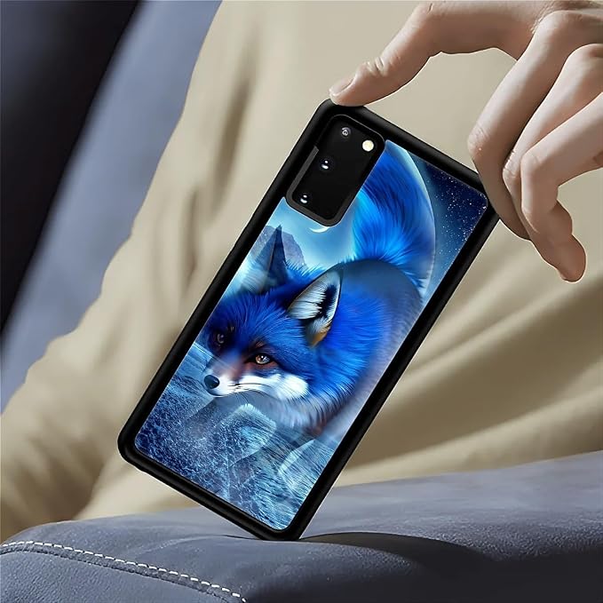 for Samsung Galaxy S20 Case, Snowy Mountain Fox Lake Pattern Graphic Design - Image 6