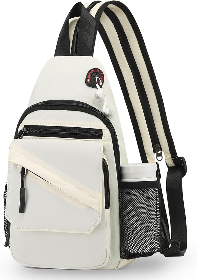 Crossbody Bag Casual Sling Bag for Men, Convertible Backpack, 3-in-1 Anti-Theft by Unknown