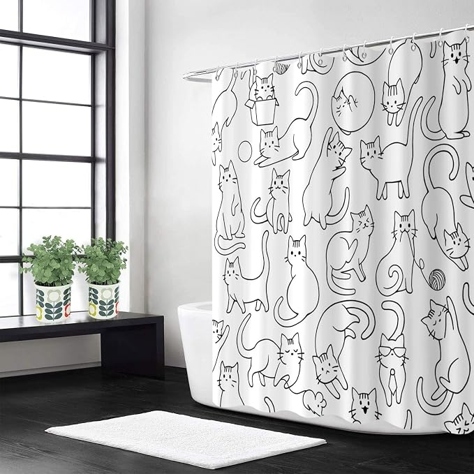 Cat Shower Curtain - Image 3