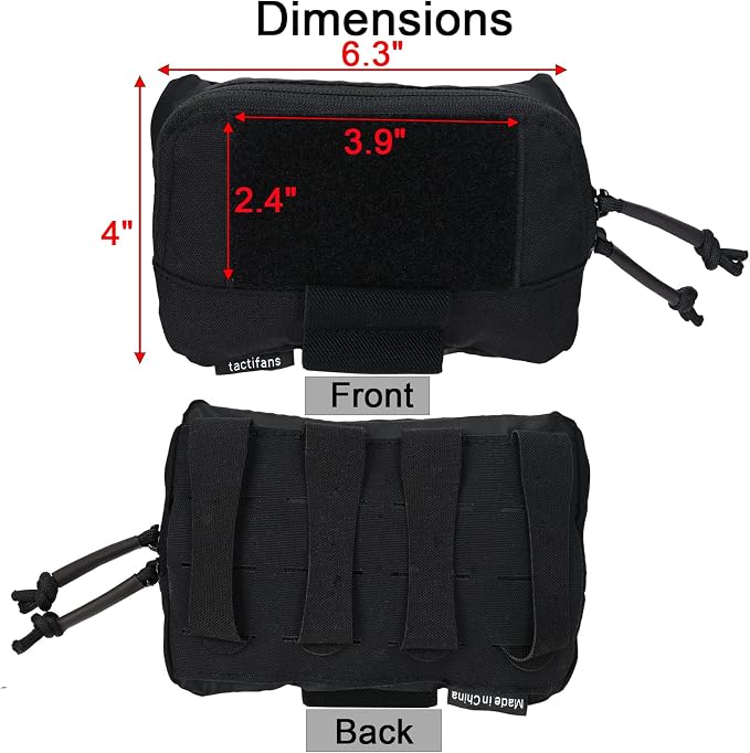 Tactical Molle Admin Pouch Chest Rig Small Molle Chest Pouch Utility MOLLE/Belt - Image 2