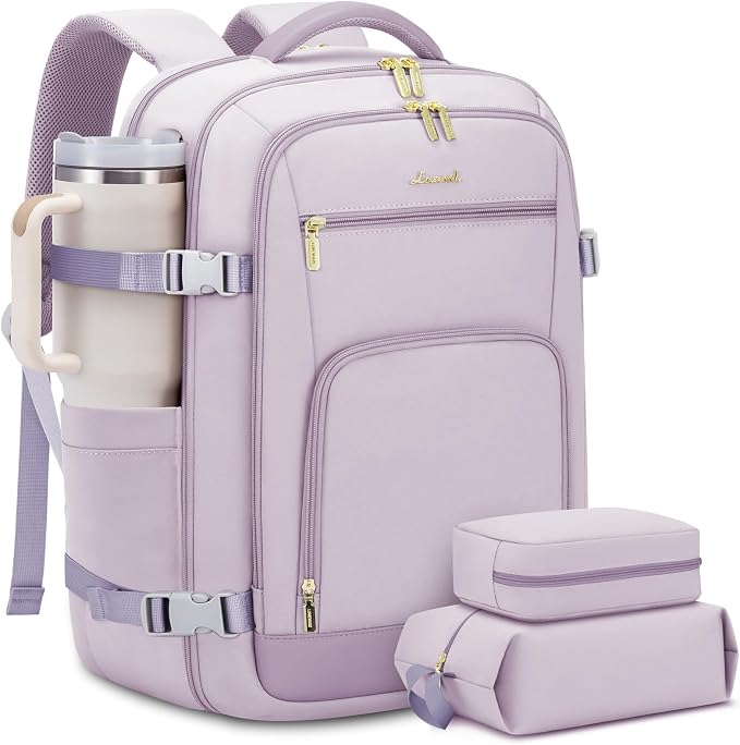 LOVEVOOK Travel Backpack For Women, 40L Carry On Backpack Flight Approved by LOVEVOOK