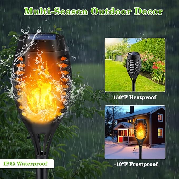 LNRYY Outdoor Solar Lights, Solar Garden Lights Waterproof - Image 4