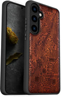 Carveit Wood Case for Galaxy S24 Plus Case Shockproof Protective Cover Unique by Carveit