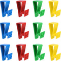 12Pcs Over Cabinet Door Hooks Plastic Over The Door Single Hook Space-Saving by UFURMATE