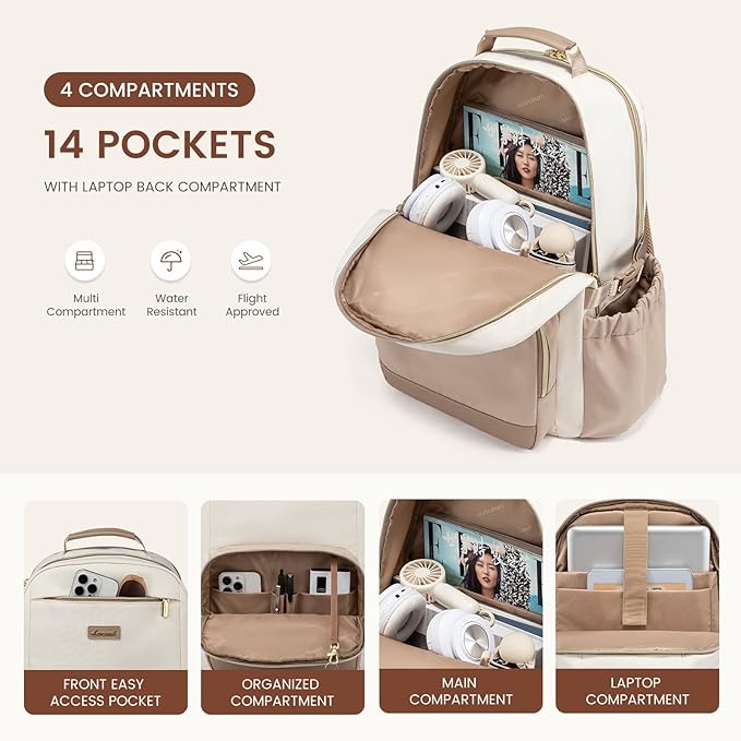LOVEVOOK Laptop Backpack for Women - Image 3