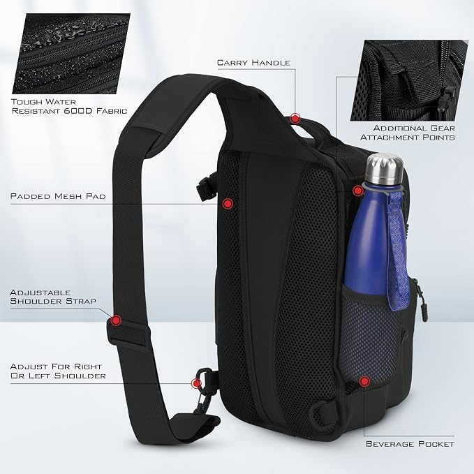 KastKing BlowBak Tactical Sling Tackle Bag-Lightweight Fishing Backpack Storge - Image 7