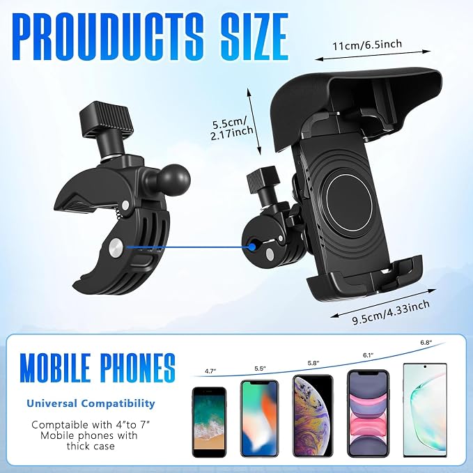 Tellegloww Boat Phone Holder, Marine Cell Phone Holder - Image 2