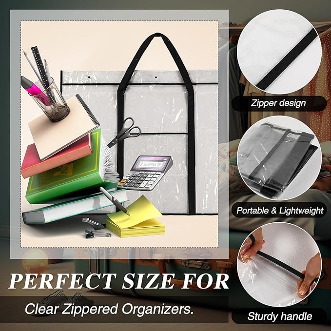 Windyun 2 Pack Large Poster Storage Bag 48" x 36" Bulletin Board Holder Art - Image 3