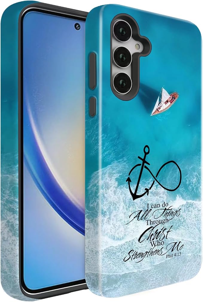 Compatible for Samsung Galaxy A56 5G Case, Dual Layer Heavy Duty 2 in 1 by BSMOSPER