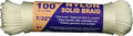 T.W Evans Cordage 44-075 7/32-Inch Solid Braid Nylon Rope 100-Feet Hank by T.W+.+Evans+Cordage+Co.