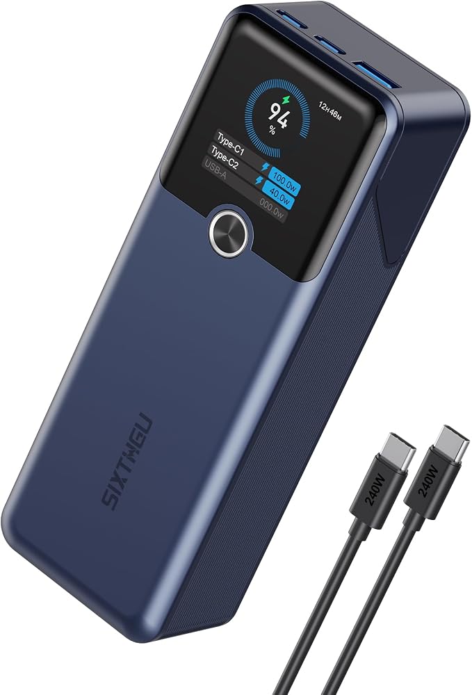 SIXTHGU Laptop Power Bank, 3-Port 20, 000mAh Portable Charger by SIXTHGU