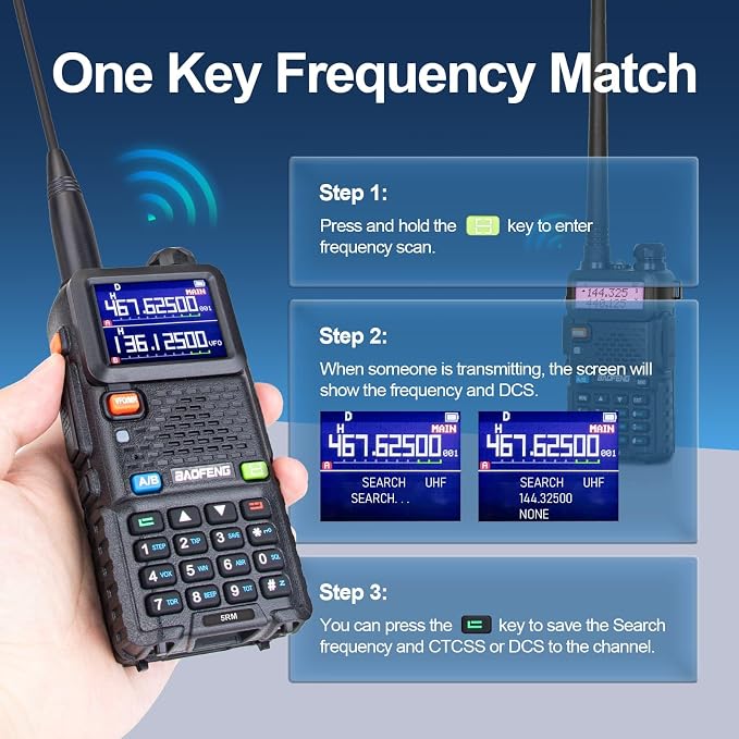 BAOFENG UV-5RM Upgrade Ham Radio, 10W High Power Long Range Two Way Radio - Image 8
