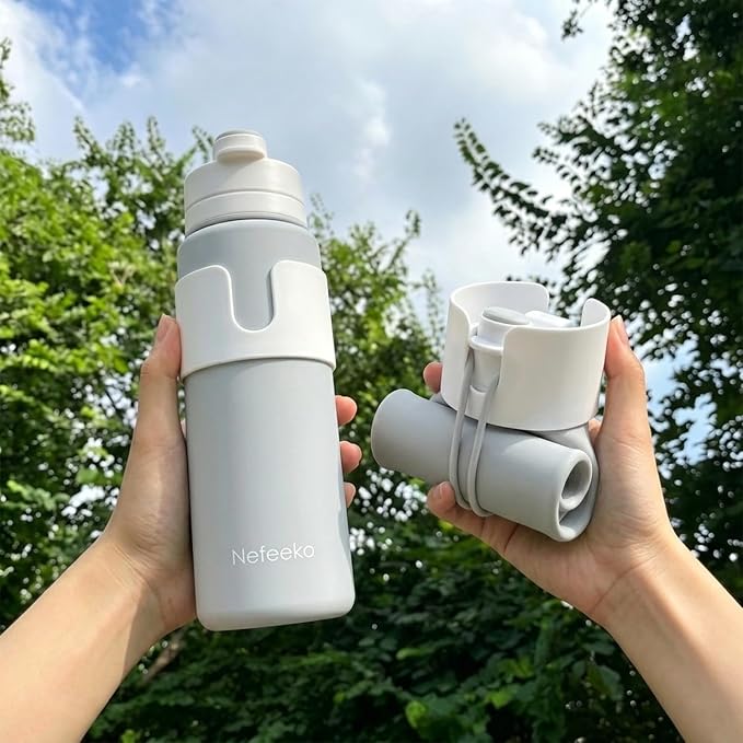 Nefeeko Collapsible Water Bottle, BPA Free 26oz Foldable Water Bottle - Image 7