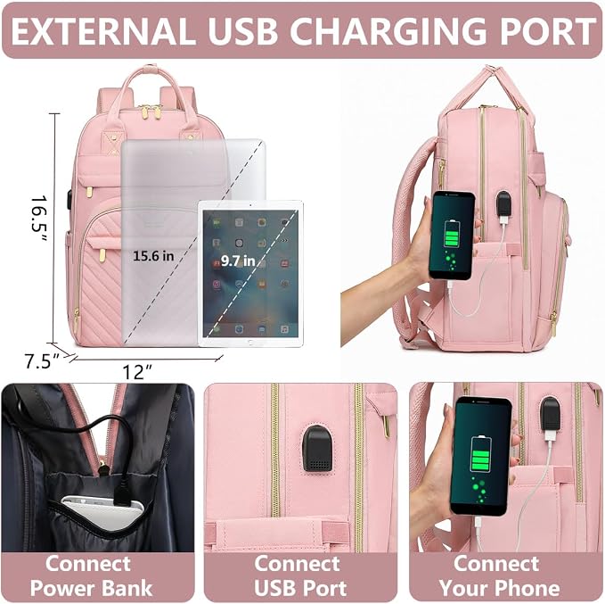 Laptop Backpack for Women Work Bag - Image 4