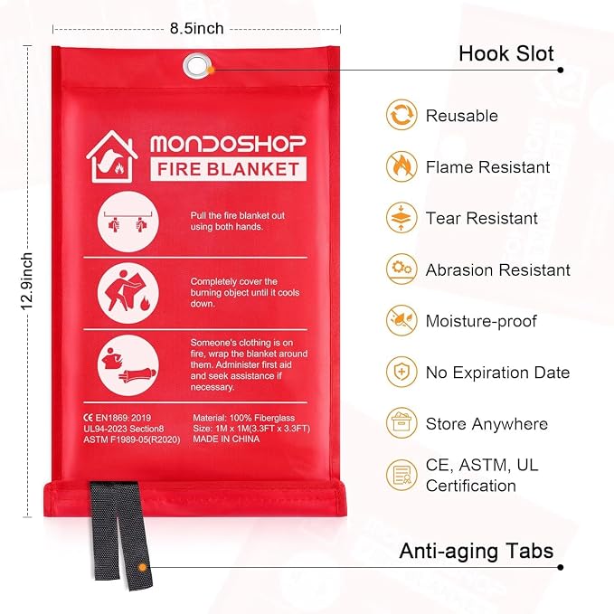 Mondoshop Fire Blanket for Home and Kitchen - Image 7