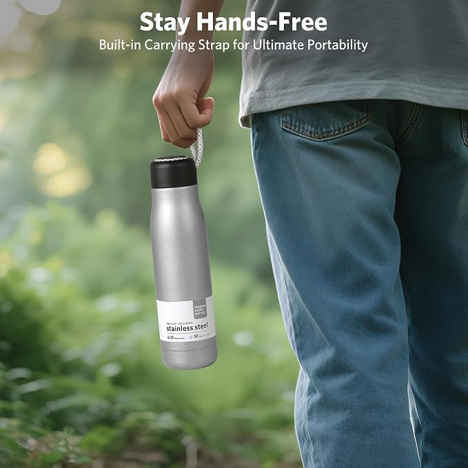 17 oz Stainless Steel Water Bottle Double Wall Vacuum Insulated Kids Wide Mouth - Image 5