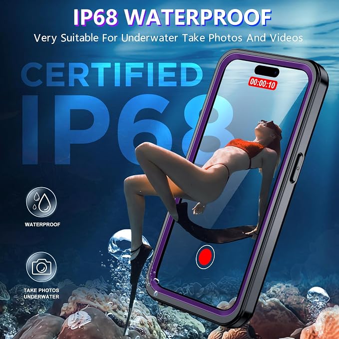 Red2Fire 2025 New for iPhone 14 Pro Max Case Waterproof, Phone Case for iPhone - Image 3