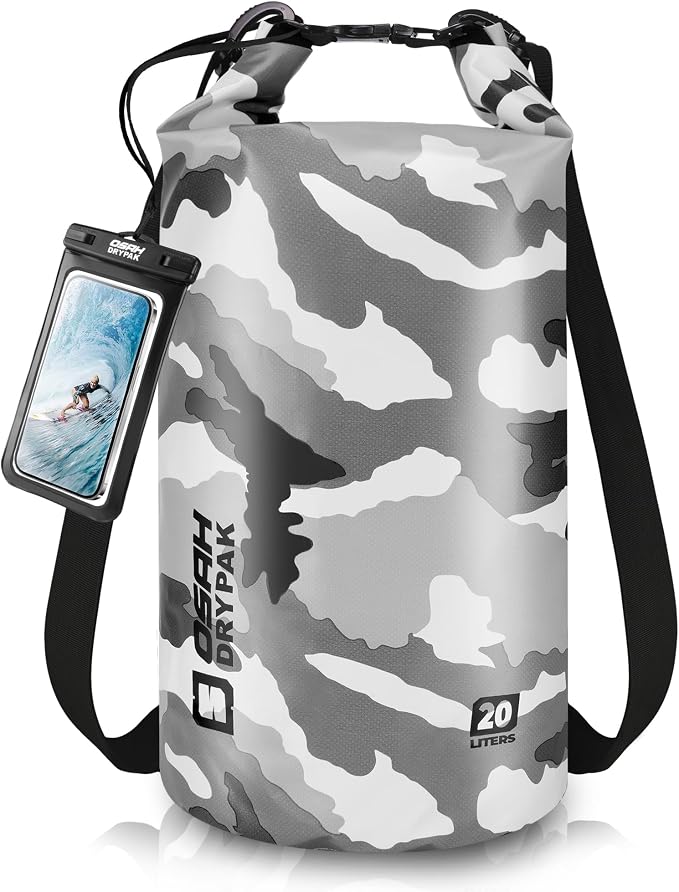 Waterproof Dry Bag, 5L/10L/20L/30L/40L Roll Top Lightweight Storage Backpack by OSAHDRYPAK