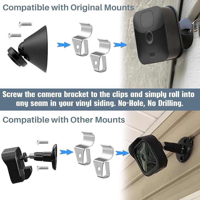 Antimbee 30-Pack Vinyl Siding Hanger, No-Hole Outdoor Camera Mount, - Image 5