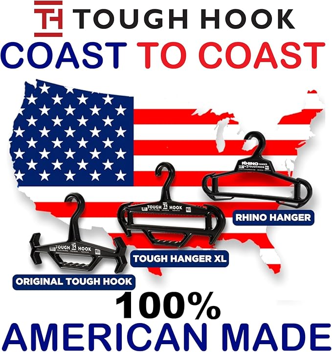 Tough Hook Original Heavy Duty Hangers – The Superhero of Hangers USA-Made - Image 2
