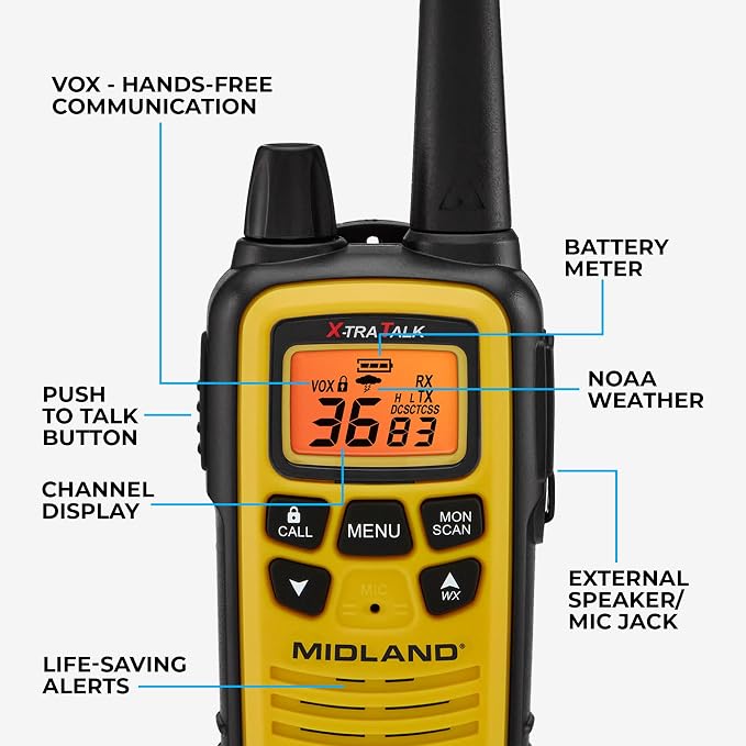 Midland LXT630X3VP3 FRS Walkie Talkies - Image 3