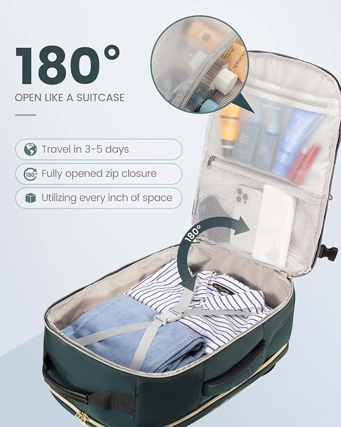LOVEVOOK Travel Backpack for Women & Men 40L, Airline Approved Carry On - Image 2