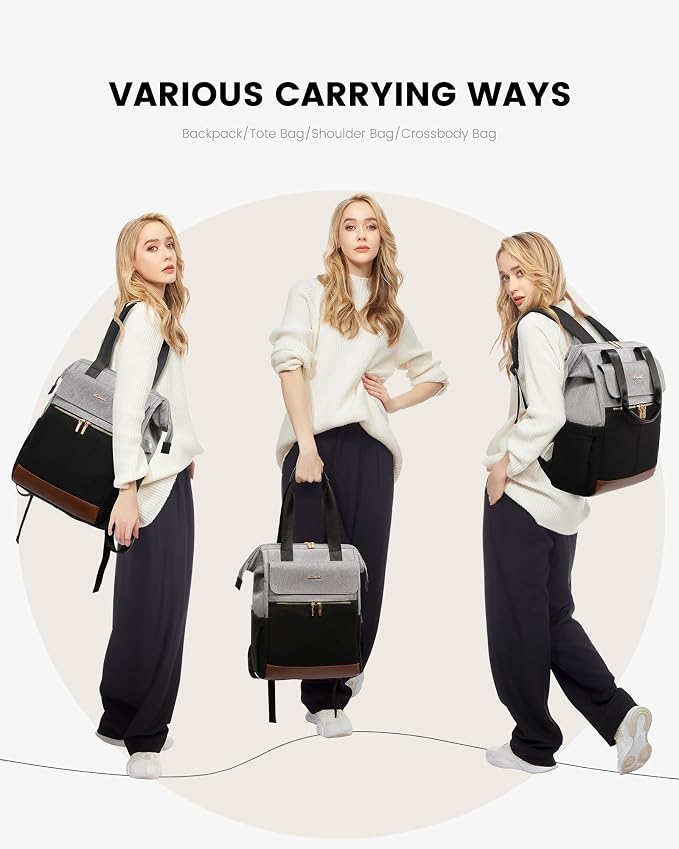 LOVEVOOK Laptop Backpack for Women, 15.6 Inch Work Laptop Bag - Image 6