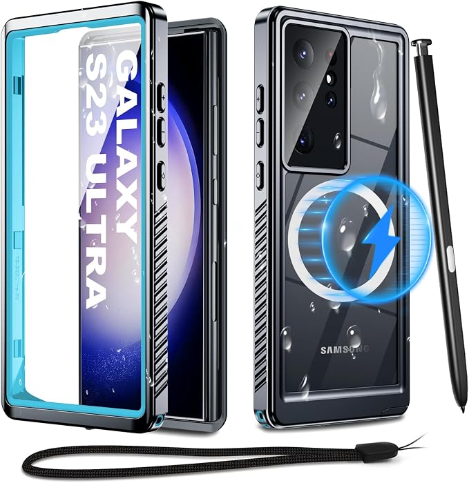 for Samsung Galaxy S23 Ultra Waterproof Case by Haireca