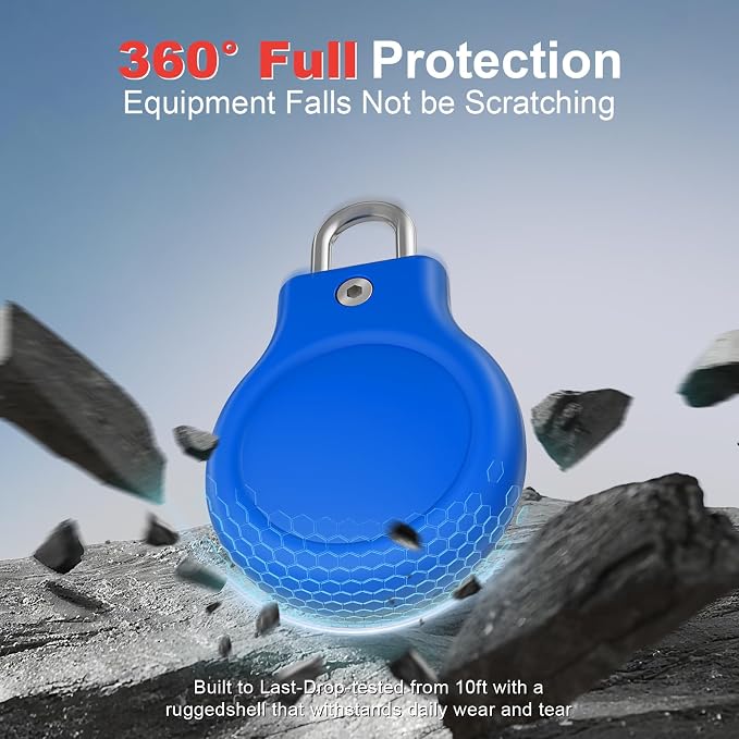 for AirTag Holder with 304 U-Shaped Lock, 4 Pack IPX8 Waterproof PC Hard Case - Image 4