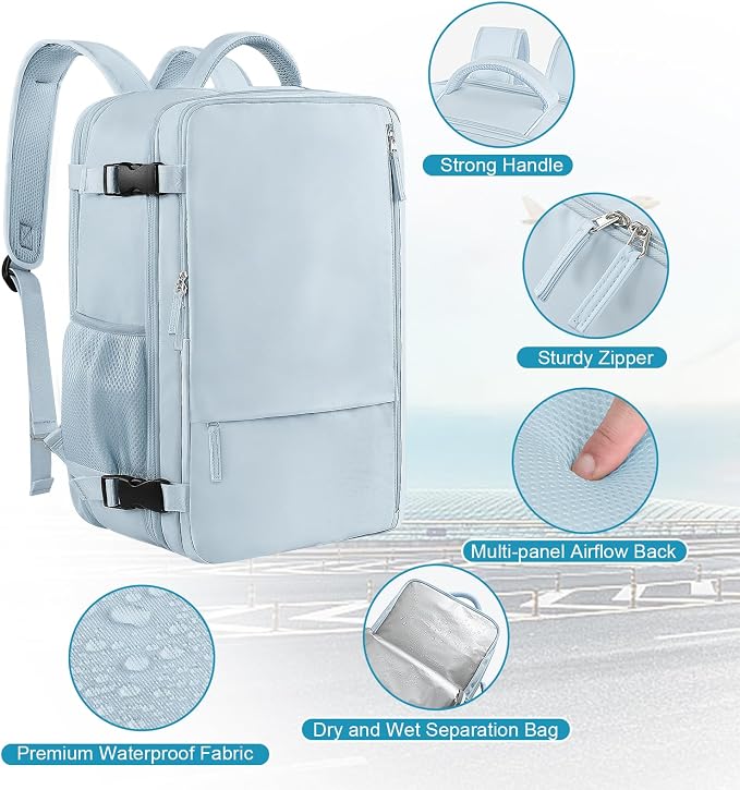 Sinaliy Large Expandable Travel Backpack - Image 4