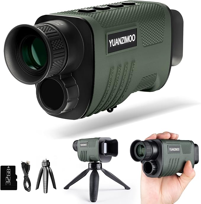 Upgraded Night Vision Monocular Digital Infrared Monocular Telescope by YUANZIMOO