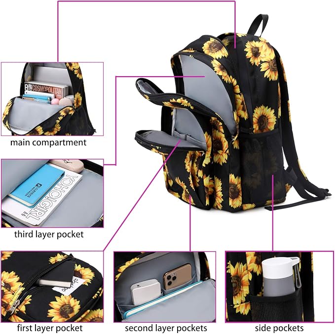 abshoo Classical Basic Travel Backpack - Image 4