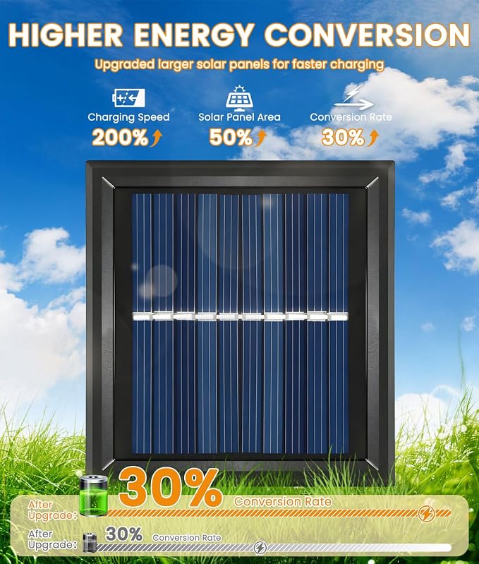 8 Pack Solar Pathway Lights Outdoor, Taller Bright Solar Path Lights Waterproof - Image 4