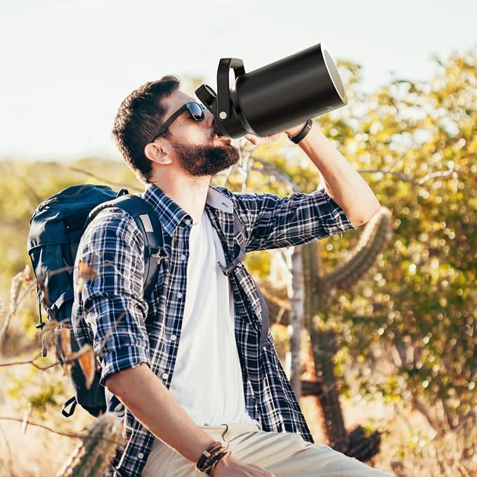 WATERSY Half Gallon Water Bottle Insulated, BPA Free&Leak Proof, 64oz Stainless - Image 7