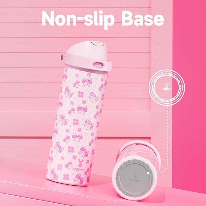24 oz Insulated Water Bottle for Women: Meoky Stainless Steel Water Bottle - Image 7