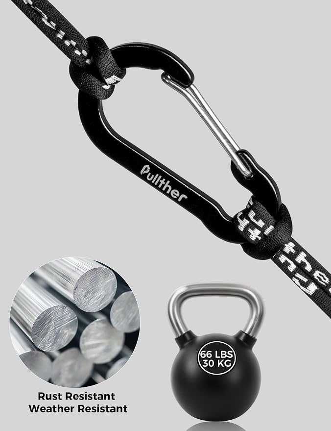 9PCS Carabiner Keychain Clip, 2.7" Large Aluminum Carabiner Clips - Image 6