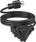 DEWENWILS 10FT Outdoor Extension Cord, Tri-Tap Extension Cord Splitter by DEWENWILS