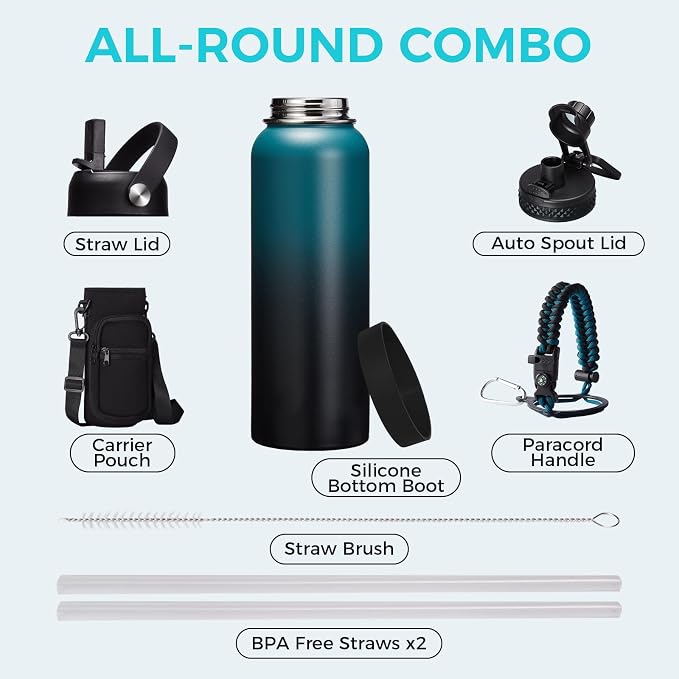32/40/64OZ Insulated Water Bottle - Image 2